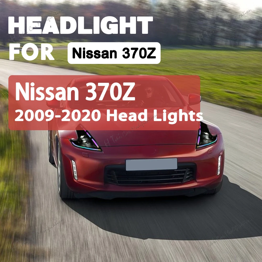 LED Head Lights For Nissan 370Z Coupe Nismo Z34 2008-2021 Front Lamps Assembly DRL Headlights Turn Signal Car Light Assemblies