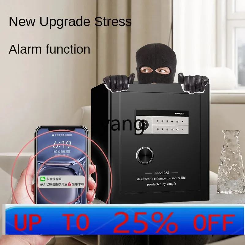 

CX безопасный умный дом отпечаток пальца огнестойкий и противоугонный цельнометаллический безопасный электронный ключ с паролем