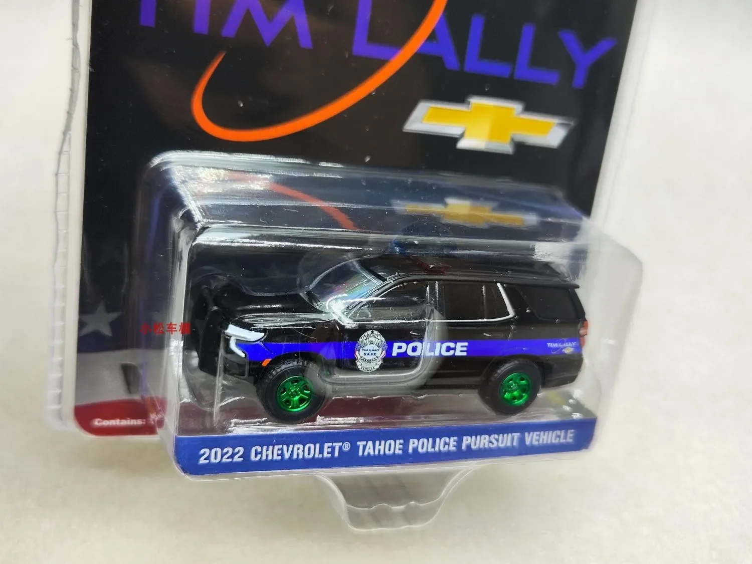 GreenLight 1:64 2022 Tahoe Police Chase - Tim Lally Ohio Green Machine Diecast Alloy Car Model Collectible Gift