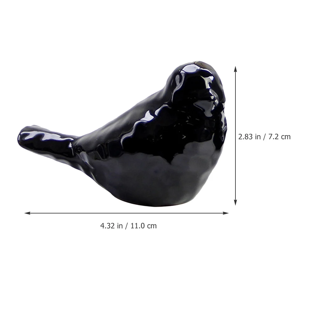 

Ceramic Bird Statue Desktop Decor for Home Office Tabletop Small Adornment Nordic Style Wedding Anniversary Christmas Gift