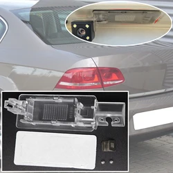 For VW Passat B7 2015 2014 2013 2012 2011 Rear Trunk Tailgate View Camera Bracket License Plate Lights Housing Mount Replacement