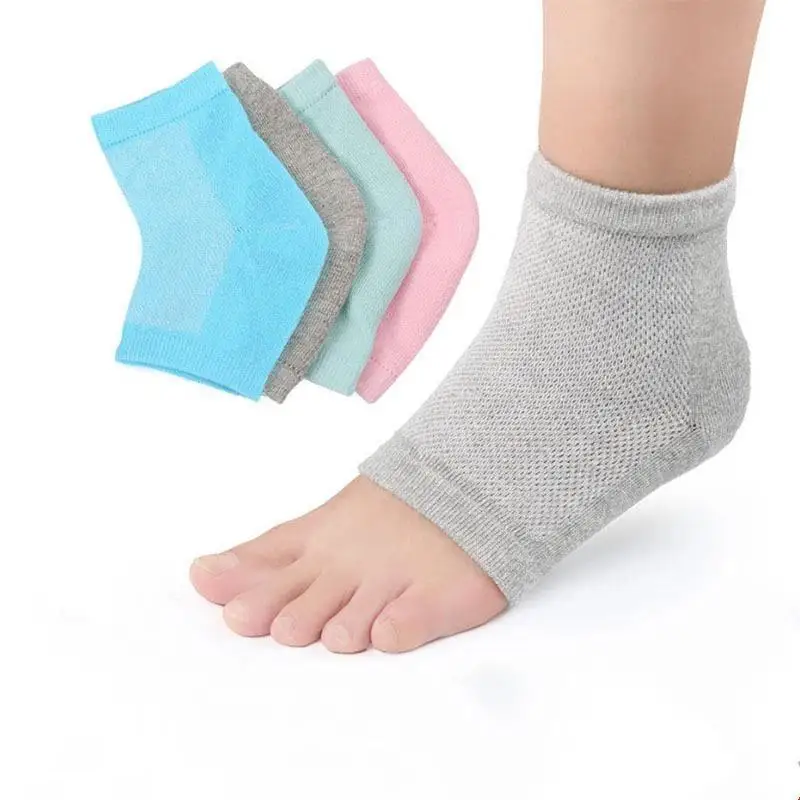 1Pair Silicone Moisturizing Gel Heel Socks Reusable Anti Cracked Chapped Foot Smooth Skin Care Exfoliating Foot Protector Tools