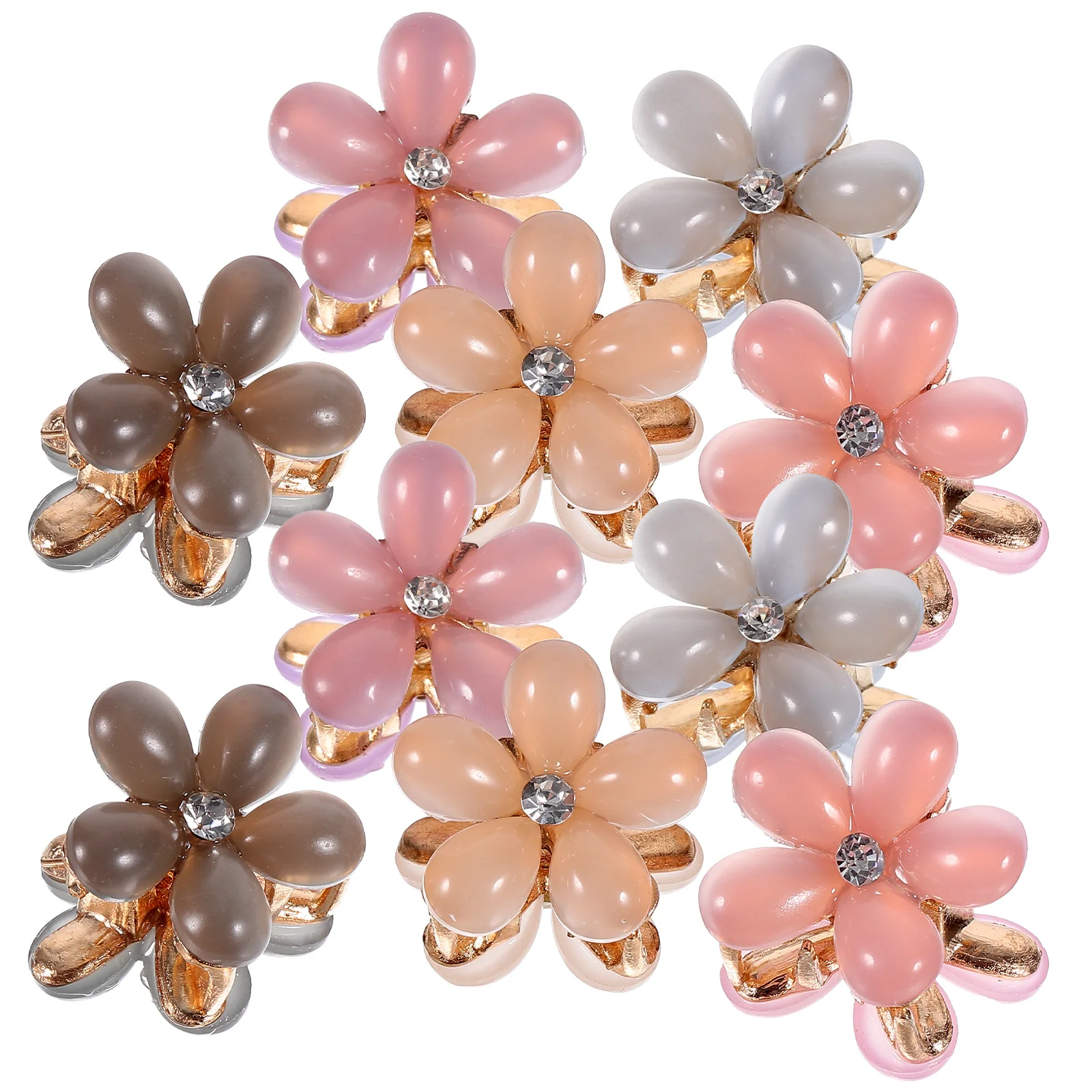 20 قطعة من مشابك الشعر الصغيرة على شكل زهرة للفتيات دبابيس شعر صغيرة رائعة مثالية للانفجارات على شكل ذيل حصان أنماط نصف حتى للاستخدام اليومي