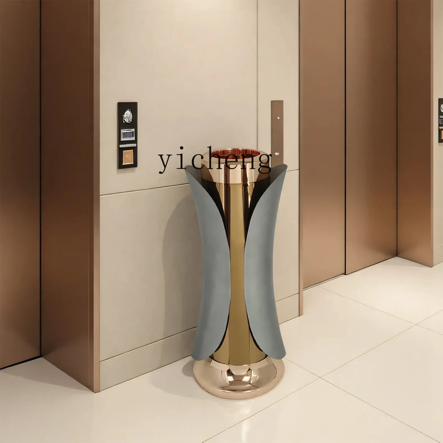 High-end Hotel Trash Can High-value With Smoke Tank KTV Sales Department Light Luxury Smoke Extinguishing BucketL28