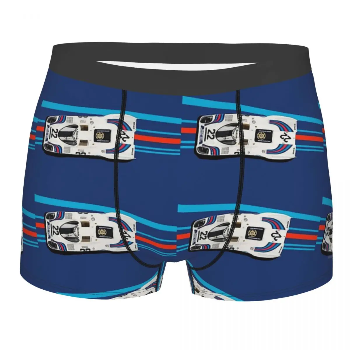 Martini Racing Car Boxer cuecas masculinas, cuecas altamente respiráveis, shorts estampados, ideia de presente, 1970, qualidade superior