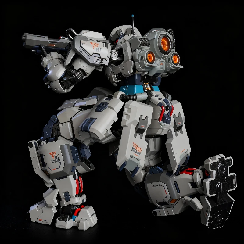 MOSHOW 1/100 الثعلب كلب الصيد II 20 سنتيمتر جزار نوع 2 عمل أرقام العسكرية على غرار روبوت لعبة مجسمة مع قاعدة عرض مكتب ديكو الصبي هدية #6