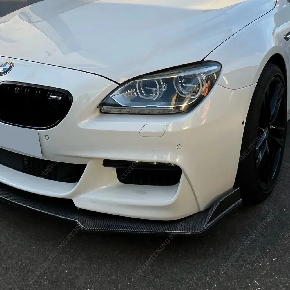 For BMW F12 F13 F06 Front Bumper Lip Spoiler Splitter 6 Series 640i 640d 650i 650d M Sport 2011-2018 Styling Bodykits Tuning