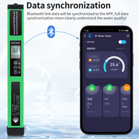 Digital 5 in 1 Water Quality Tester EC TDS CF TEMP PH Meter Portable Bluetooth APP Control ​Language Support Function Water Test