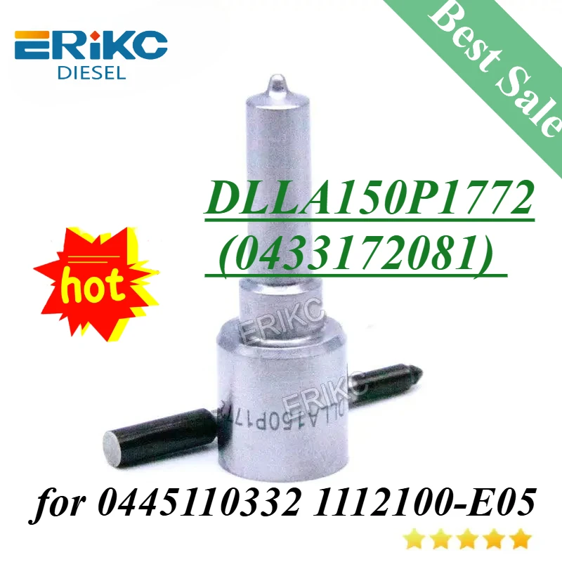 DLLA150P1772 (0433172081) Diesel Injector Nozzle DLLA 150 P1772 Sprayer for 0445110332 1112100-E05