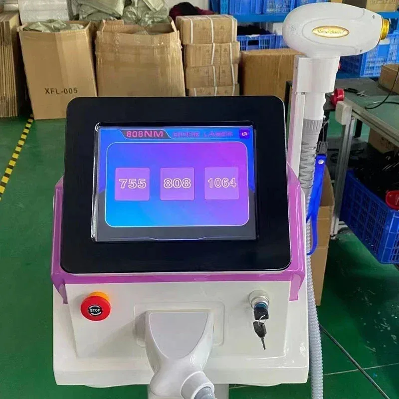 

Portable 808 Diode Laser Hair Removal Machine (3 wavelengths: 755nm/ 808nm/ 1064nm) Hair Removal IPL Machine Hair Epilator Tool