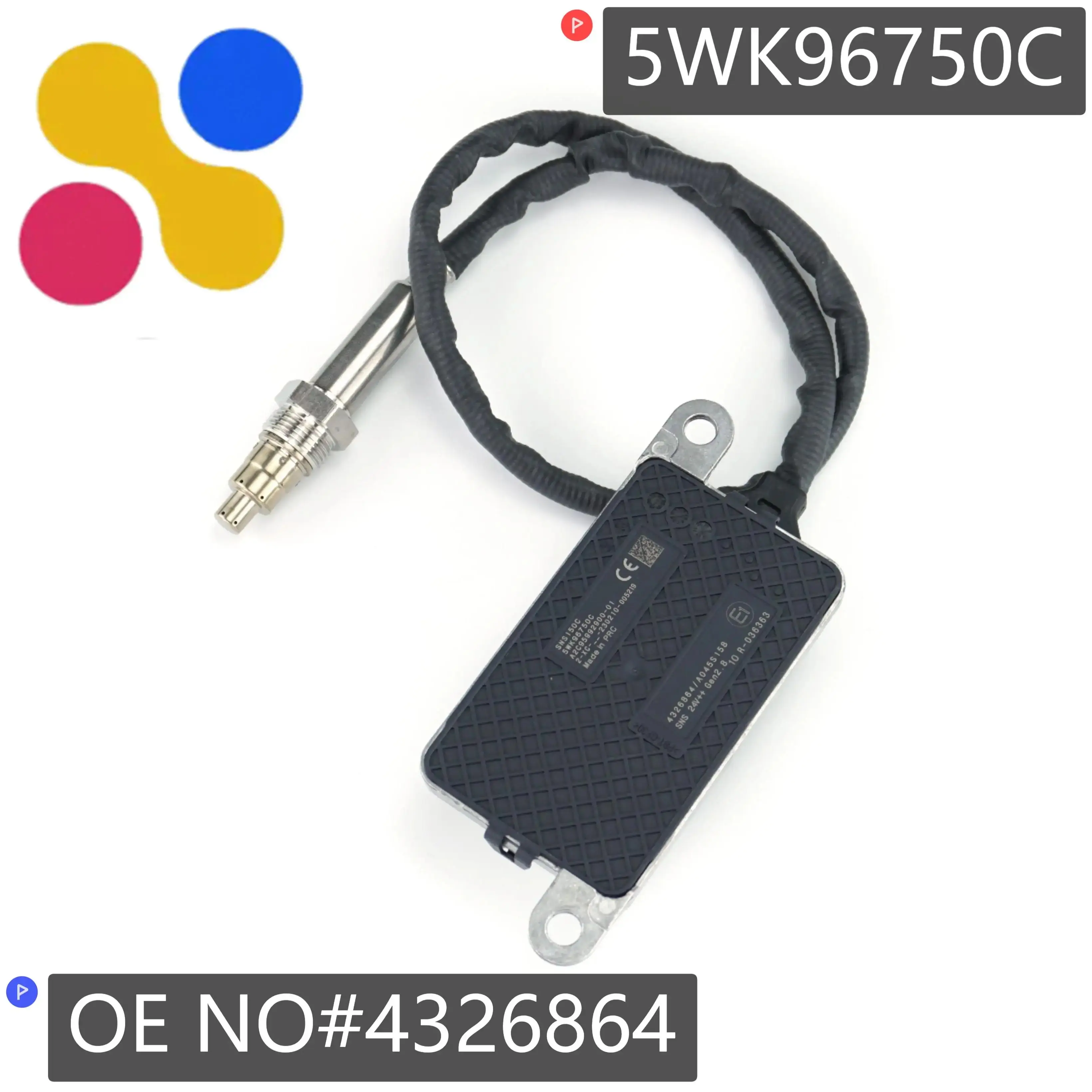 

5WK96750C 24V NOX Sensor 4326864 Nitrogen Oxygen Sensor For Cummins Engine A2C95992900 4326864-A14Z