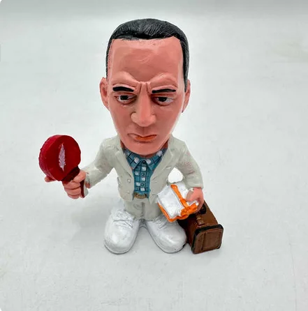 10cm Cute In Stock Spielberg The Godfather Daniel Craig Morgan Edward Chaplin Forrest Gump Resin Figure Toys