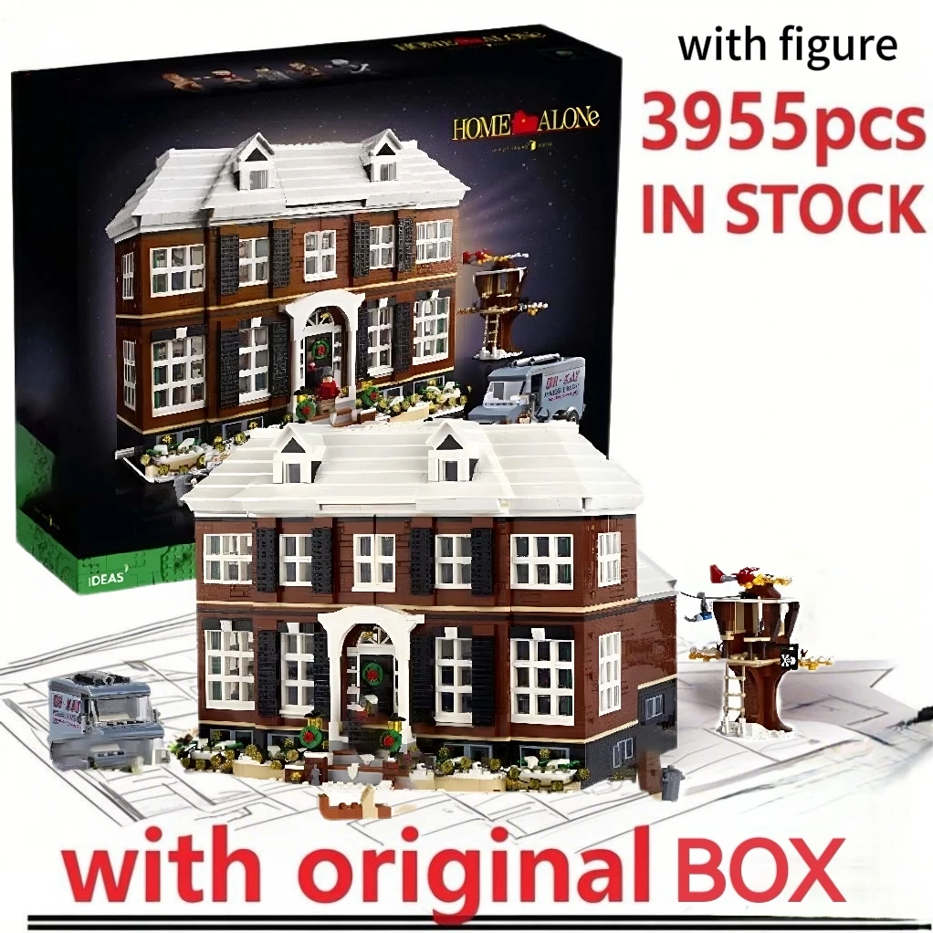 

With Original Box 3955 Pcs Home Alone Model Building Blocks Brick Education Birthday Christmas Gifts Toys Compatible 21330