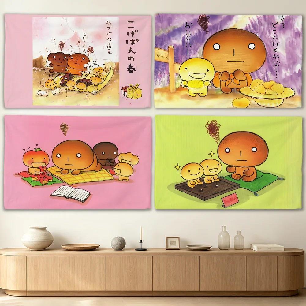 Cartoon Kawaii K-Kogepan flag Advertising Banner for Camping Decoration Outdoor & Garage Wall Hanging Decorations