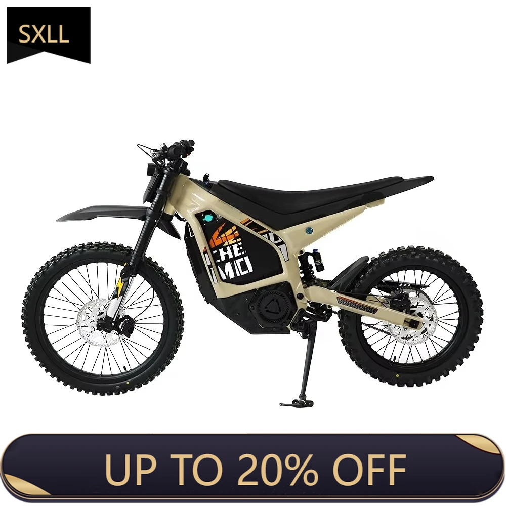 

SXLL Electric off-road motorcycle Bafang mid-mounted motor Electric off-road vehicle 72V 3000W high-speed electric motorcycle