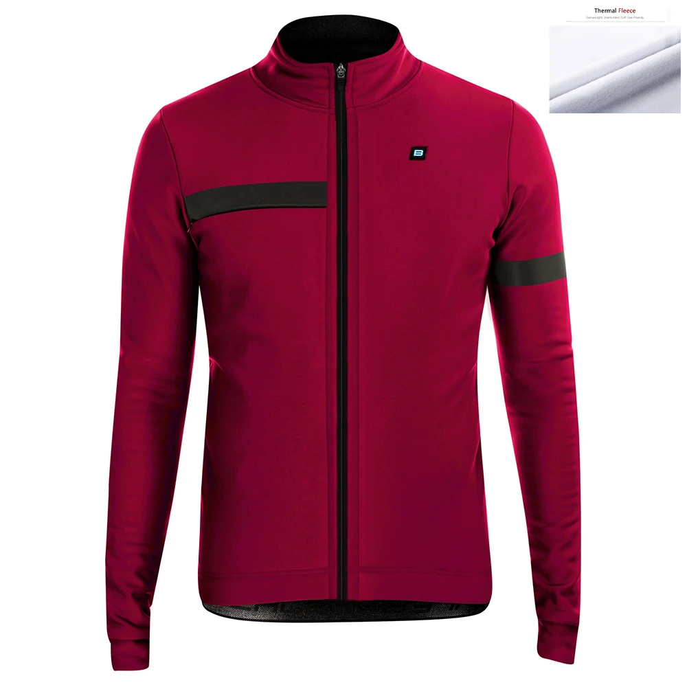 2022 BIEHLER Winter Thermal Fleece Cycling Jersey Set Men Winter Bicycle Long Sleeve Suit Bib Pants Clothes Bike Sportswear Warm