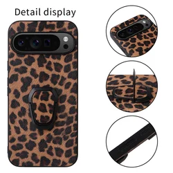 Fashion and sexy leopard print silicone phone case for Google Pixel 5 6 7 8 Pro car magnetic holder phone case