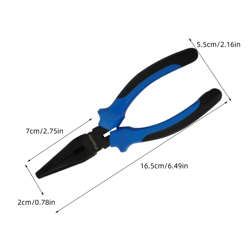 6-inch pointed nose pliers blackened multifunctional pointed nose pliers