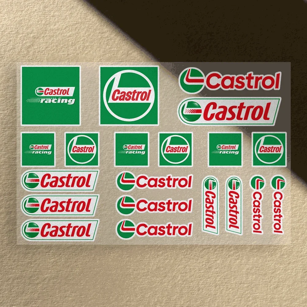 Reflective laser Waterproof stickers vinyl decals and decorative for bicycles motorcycles and cars C-CASTRO
