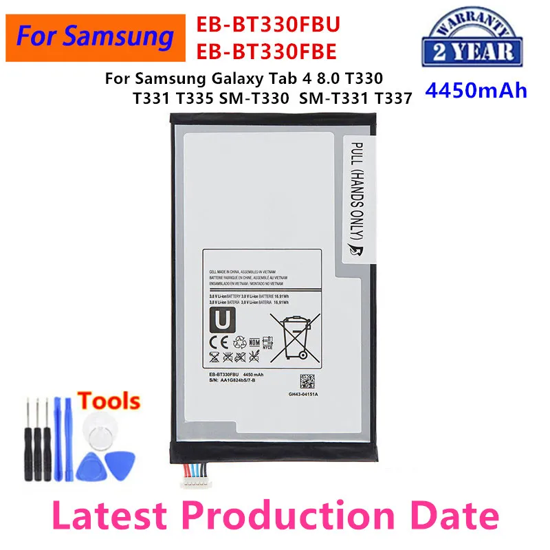 

Brand New EB-BT330FBU EB-BT330FBE 4450mAh Battery For Samsung Galaxy Tab 4 8.0 T330 T331 T335 SM-T330 SM-T331 T337