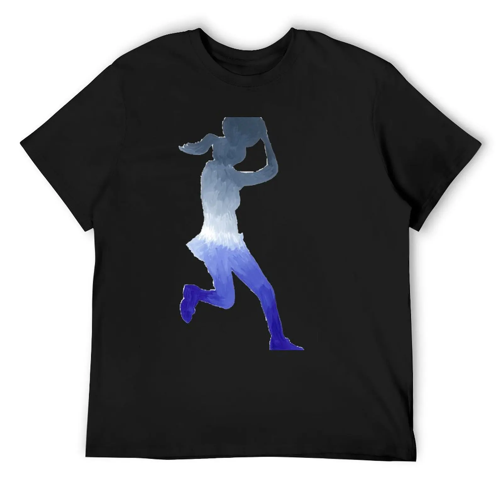 

Netballer On The Run T-Shirt blanks anime stuff football t shirt anime t shirts Men's t-shirts