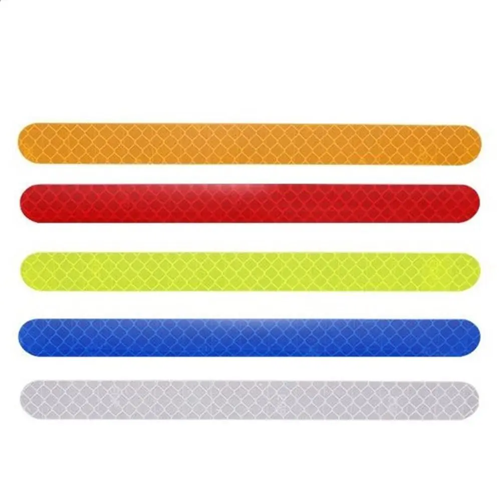 2Pcs/Set Self Adhesive Anti-Collision Rearview Mirror Reflective Car Sticker Safety Warning Strip Tape Truck Vehicle