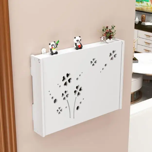 Punch-free Electric Meter Box Wall Ornament Meter Box Nordic Style Hollow Frame Cover Home Decoration Distribution Box Occlusion