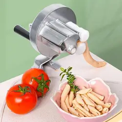 Handmade Spaghetti Pasta Maker Cutter Aluminum Alloy Fettuccine Noodle Portable Hand Cranking Press Making Machine