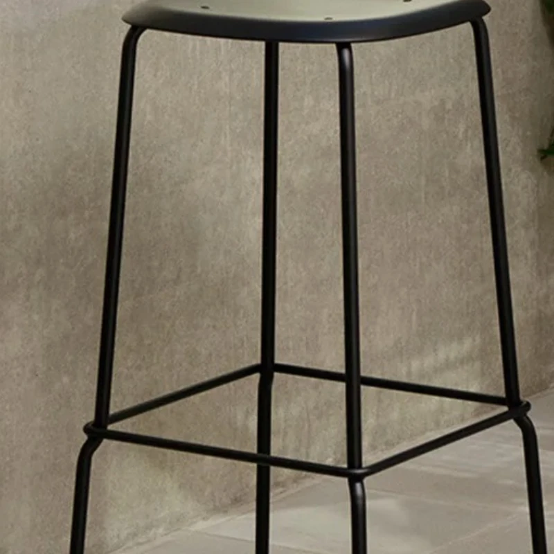 

Black Leg Outdoor Bar Chair Modern High Terrace Design Office Torque Dining Aesthetic Chair Owl Bar Stools Stainless Furniture