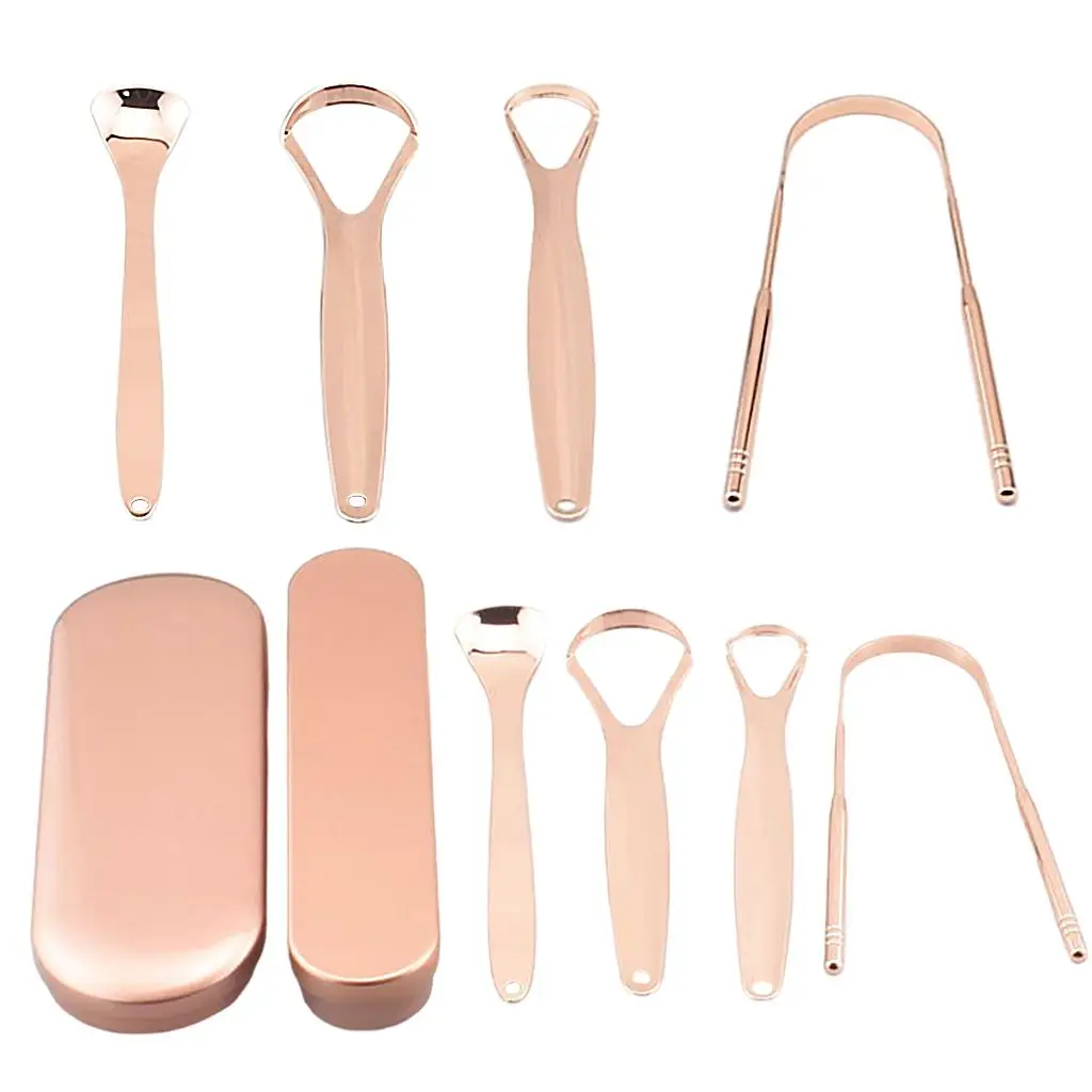 Скребок для языка из нержавеющей стали, многоразовая утолщенная щетка для языка