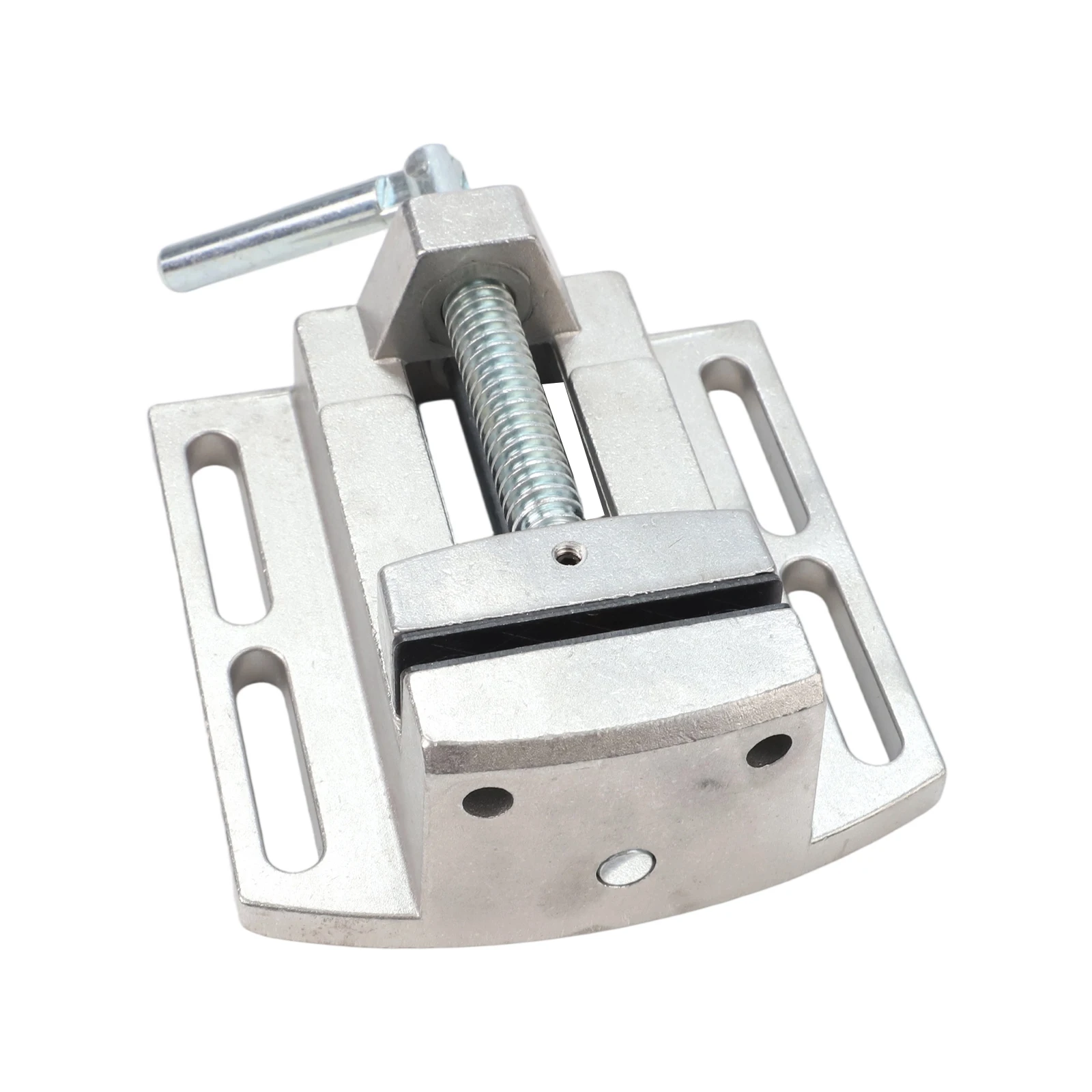 Aluminum Drill Press Vise for Metalworking Manual Clamp for Mini Drill Chuck Convenient for Polishing and Drilling