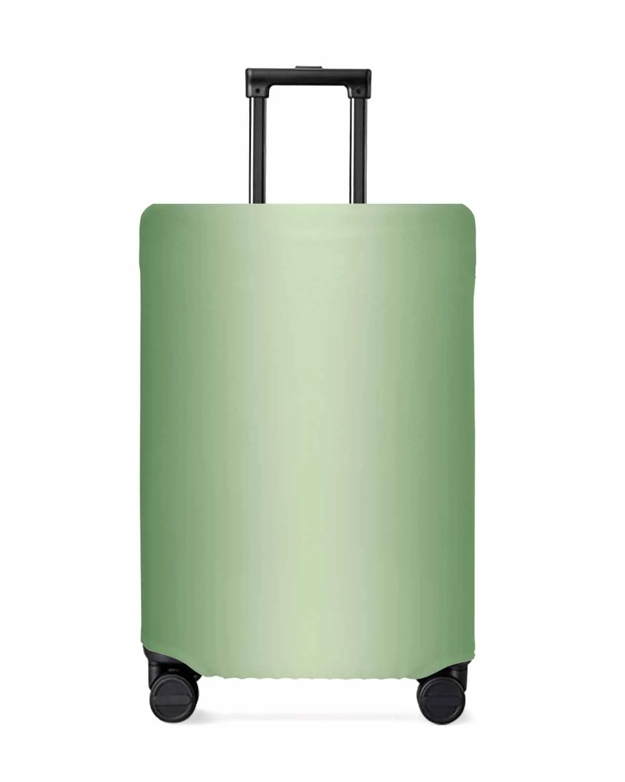 Forest Green Gradient Stretch Suitcase Protector Baggage Dust Case Cover For 18-32 Inch Travel