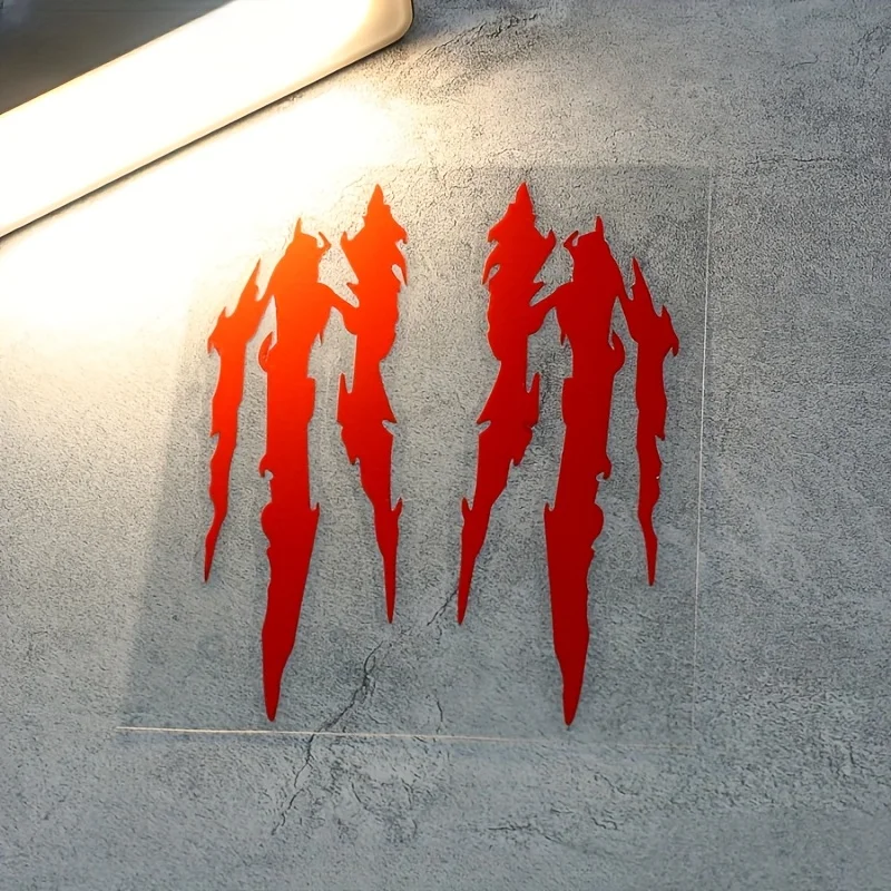 

2 шт. специальные светоотражающие наклейки на мотоциклетный шлем с когтями монстра, водонепроницаемые ПВХ, прочные для мотоциклетных шлемов