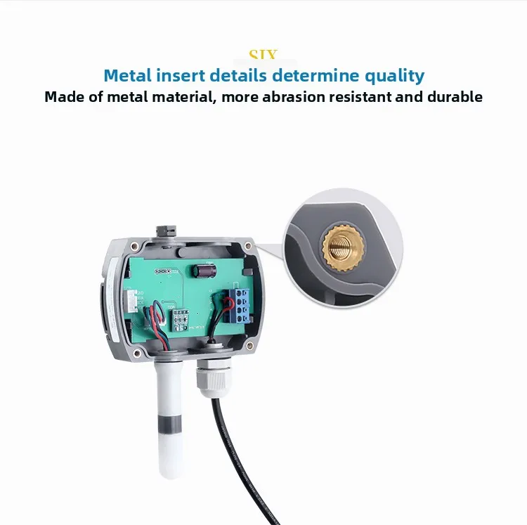Customizable ABS Wall-Mounted LCD Display Sensor  Rail-Mountable ODM OEM Atmospheric Pressure Temperature Humidity MODBUS