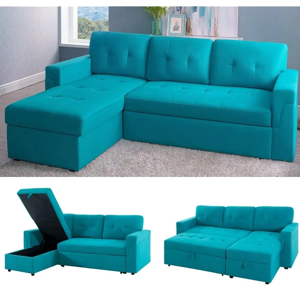 

Transform Any Space: Sleeper Sectional Sofa With Convertible Sofa Bed & Inviting Chaise. Find Tranquil Comfort With