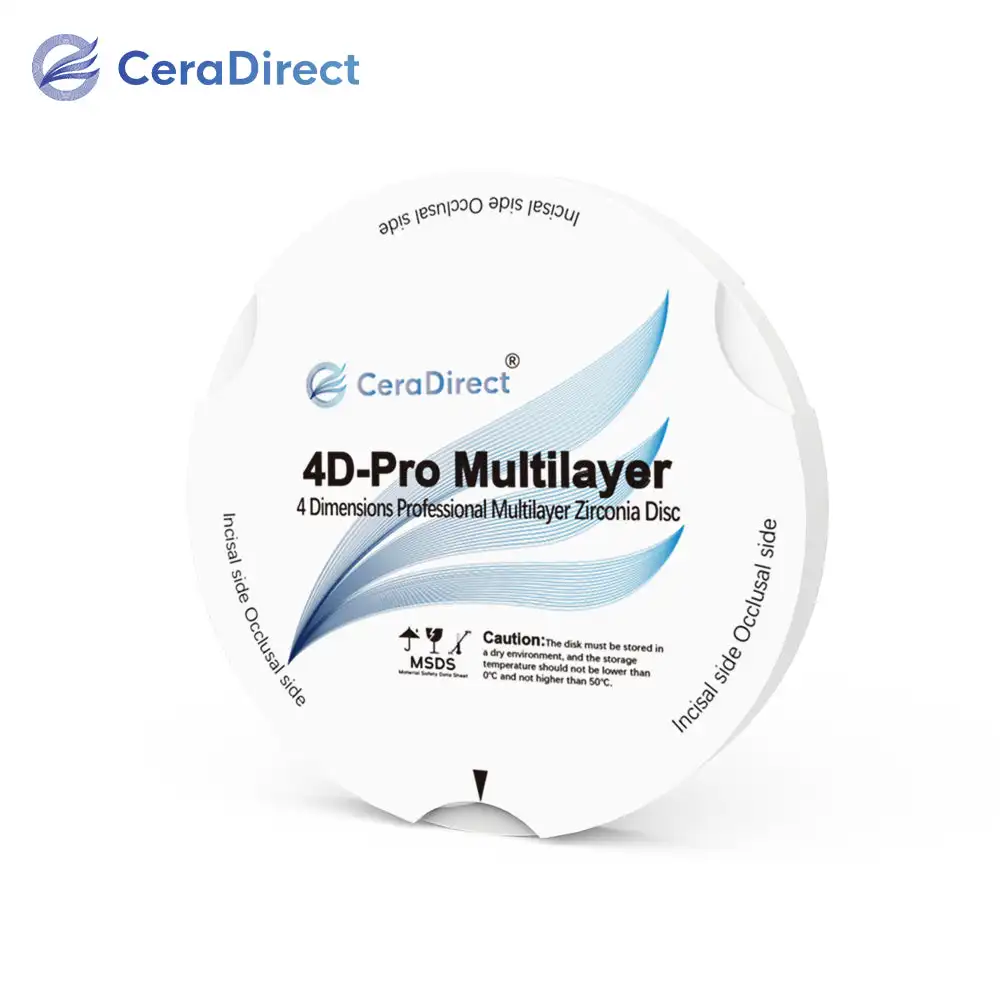 

4D-Pro Multilayer Zirconia Disc Zirkonzahn System (95mm) super translucent CAD/CAM Dental Lab
