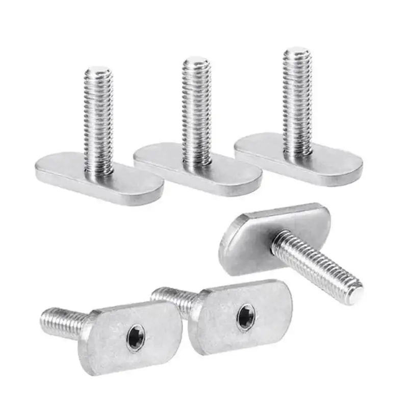 카약 레일 마운트 나사, 마운팅 트랙 마운트 액세서리 하드웨어 부품, 스테인레스 스틸 볼트 교체, 6 개