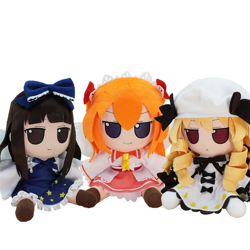 

Touhou Sangetsusei Project Fumo Plush Toy Sunny Milk Luna Star Sapphire Child Stuffed Sitting Doll Soft Smoke Cirno Fans gifts