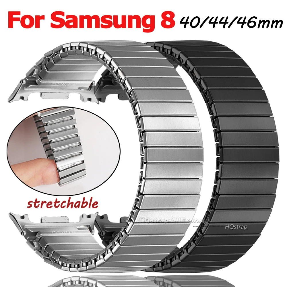 �y�Z�[�����z�e���X�g���b�`���v�X�g���b�v Samsung Galaxy Watch 8 �N���V�b�N 46mm �u���X���b�g Galaxy Watch 8 44mm 40mm �X�e�����X���X�g�o���h�p