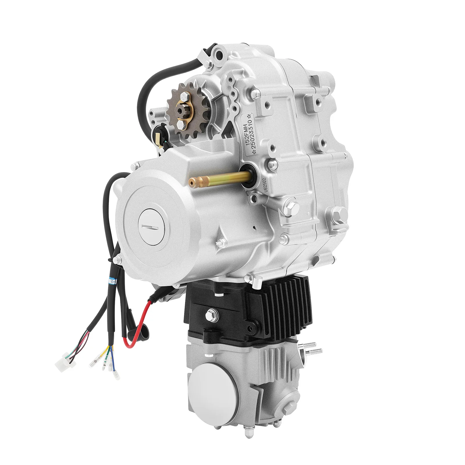125CC 4-Stroke Engine Motor Kit 5.5KW Air Cooled CDI Electric/Foot Start Direct Replacement for ATV Dirt Bike Go Kart