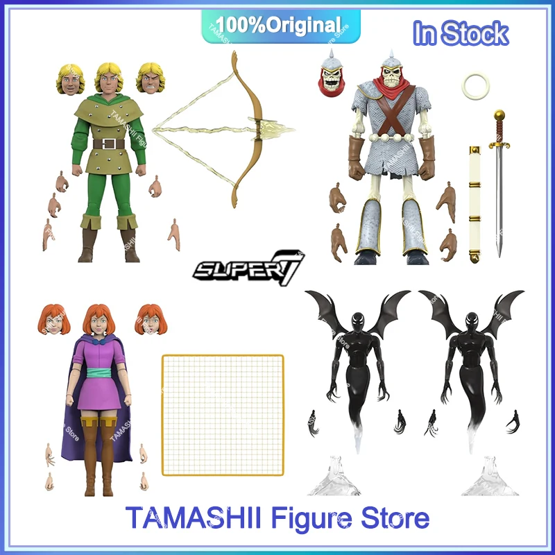 Super7 Dungeons & Dragons Ultimates Action Figure Hank The Ranger Sheila The Thief  Shadow Demons 2 Pack Model Collection Toys