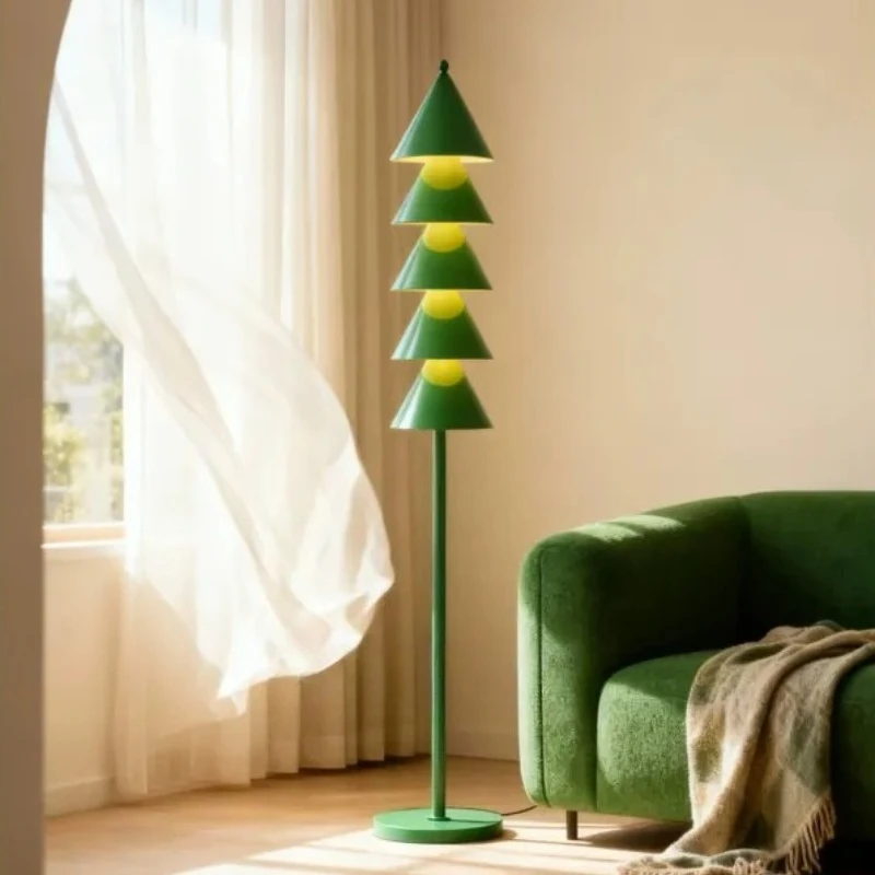 Nordic Christmas Tree Floor Lamp Designer Creative Personality High-end Feeling Living Room Sofa Side Bedroom Decorative Light