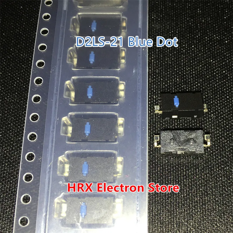 10/50PCS New original 2-pin blue dot mouse microswitch D2LS-21 D2LS-11 For Anywhere MX  M905 dedicated Alternative ZIP