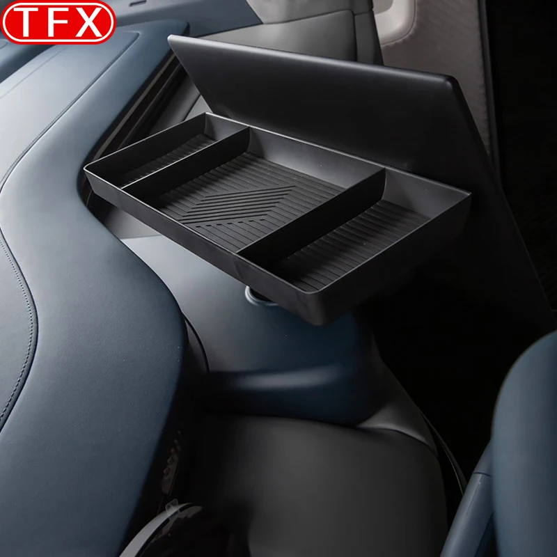 

For Zeekr Mix 2024-2026 Car Styling Rear Screen Storage Box Central Control Navigation ETC Bracket Storage Box Auto Accessories