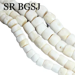 Rondelle Column Natural Large Big White Coral Loose Beads for Jewelry Necklace Bracelets DIY Making 15