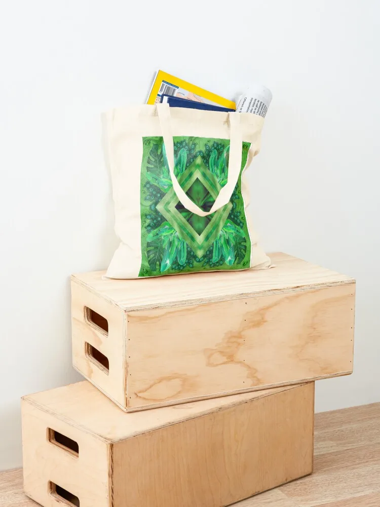 RAINBOW CONNECTION (Series 2) - GREEN Tote Bag Eco bag canvas tote bag Canvas shoulder Reusable bags