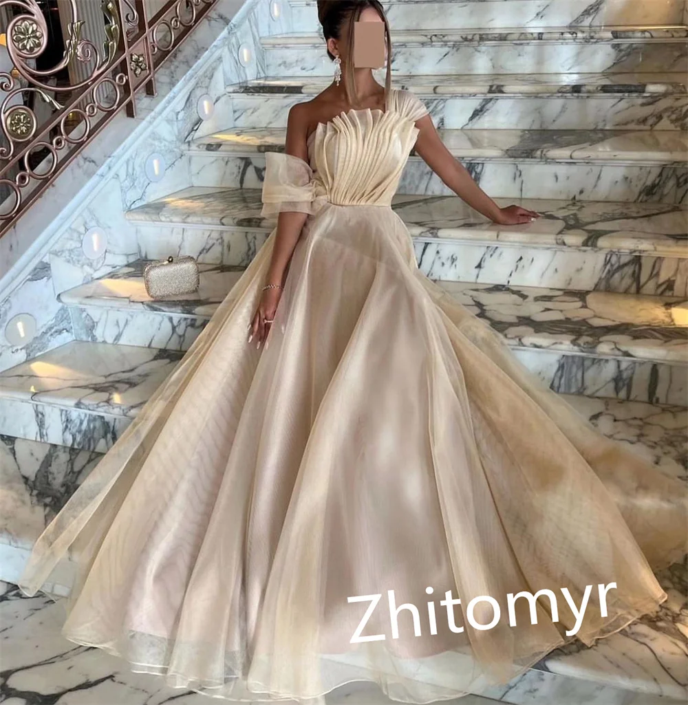 Customized Exquisite High Quality	Off-the-shoulder A-line Floor Length  Formal Ocassion Gown S  for black girls