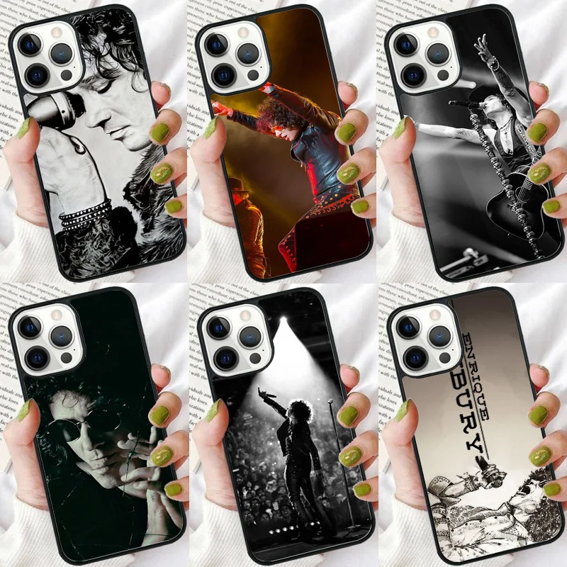 Hot Enrique Bunbury Phone Case For iPhone 16 15 14 plus XR XS 11 12 13 Pro max Soft Bumper Shell Cover coque