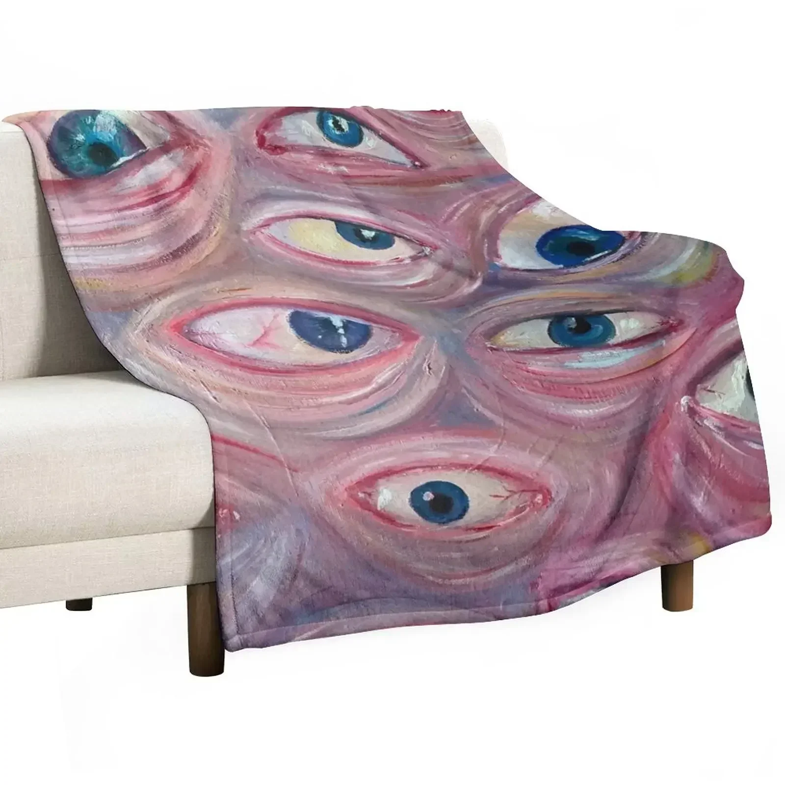 Eye See You Throw Blanket Thermals For Travel Flannel Luxury St Fashion Sofas Blankets