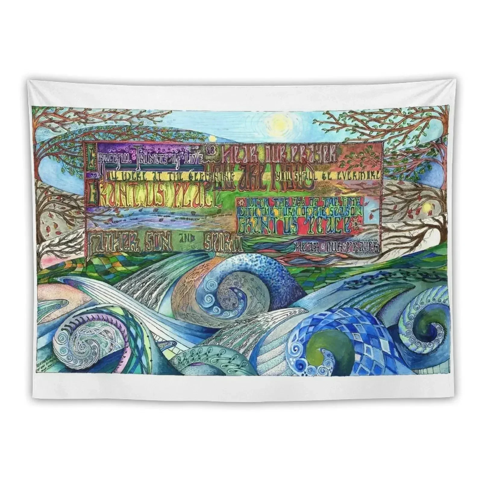 

Graceful Trinity Tapestry Home Decor Aesthetic Bedroom Deco Decorative Paintings Room Decorating Aesthetic Tapestry